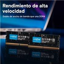 Memoria RAM Crucial DDR5 4800MHz 16GB SODIMM CL40