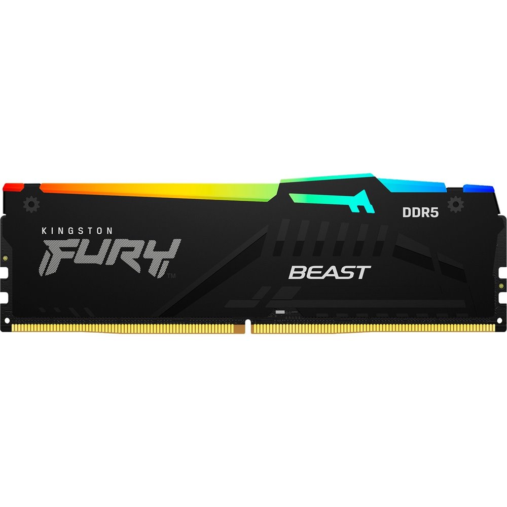 Memoria RAM Kingston FURY Beast RGB DDR5 16GB 5200MT/s CL40