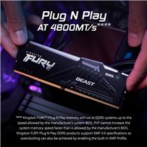 Memoria RAM Kingston FURY Beast RGB DDR5 64GB (2x32GB) 6400MT/s CL32