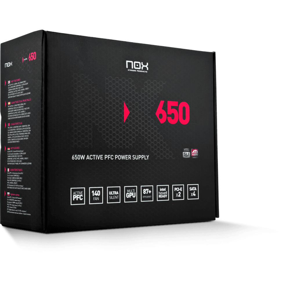 Fuente de Alimentación NOX NX 650W Fuente de Alimentación NOX NX 650W
