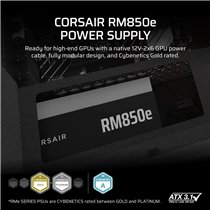 Fuente de Alimentación Corsair RM850e 850W 80 Plus Gold Full Modular ATX 3.1