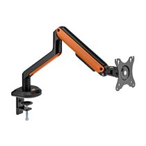 Soporte de Mesa RGB Gaming AISENS DT32TSR-249 para Monitores/TV de 17" a 32", Negro-Naranja