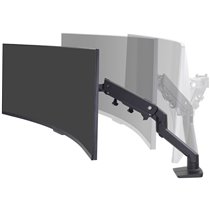 Soporte de Escritorio Ergotron HX con HD Pivot para Monitores Curvos de hasta 49"