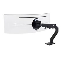 Soporte de Escritorio Ergotron HX con HD Pivot para Monitores Curvos de hasta 49"