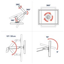 Brazo Doble Ergotron LX para Monitores de hasta 27" (45-245-224)