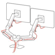 Brazo Doble Ergotron LX para Monitores de hasta 27" (45-245-224)