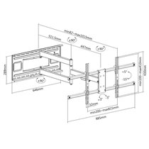 Soporte de Pared para TV Equip 650327 de 43" a 80"