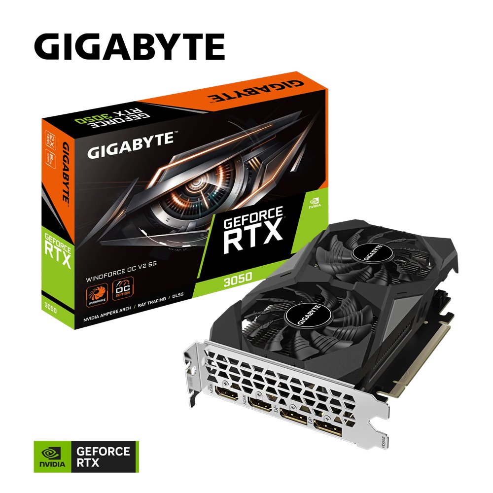 GIGABYTE GeForce RTX 3050 WINDFORCE OC V2 6G