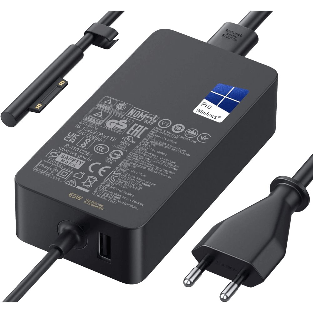 Adaptador de Corriente Microsoft Surface 65W W8Z-00005 Adaptador de Corriente Microsoft Surface 65W W8Z-00005