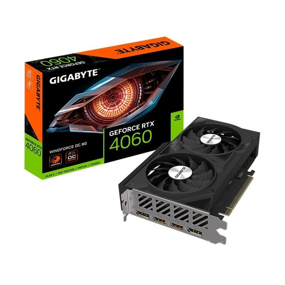GIGABYTE GeForce RTX 4060 WINDFORCE OC 8GB GDDR6 GIGABYTE GeForce RTX 4060 WINDFORCE OC 8GB GDDR6