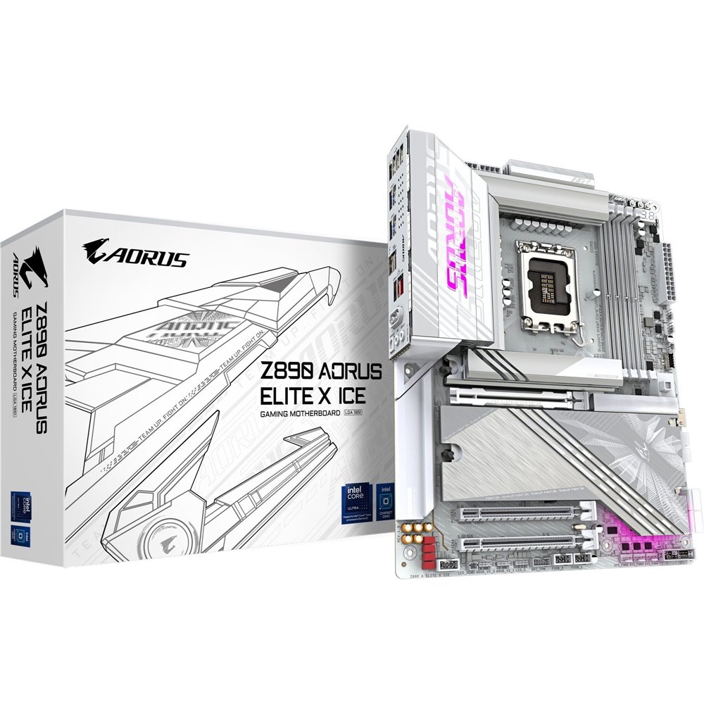 GIGABYTE Z890 AORUS ELITE X ICE ATX DDR5 Intel LGA 1851 GIGABYTE Z890 AORUS ELITE X ICE ATX DDR5 Intel LGA 1851