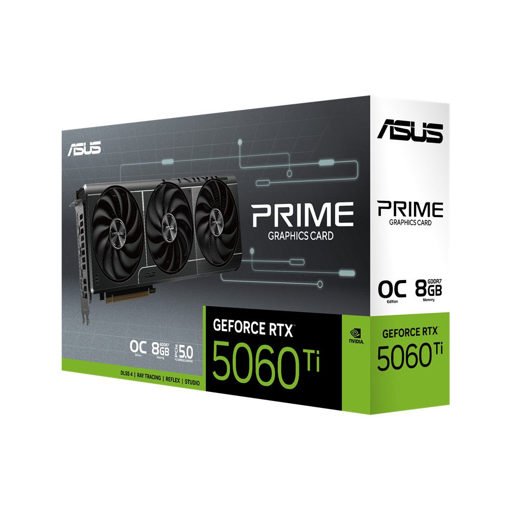 ASUS Prime GeForce RTX 5060 Ti OC 8GB GDDR7 ASUS Prime GeForce RTX 5060 Ti OC 8GB GDDR7