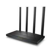 ROUTER WIFI DUALBAND TP-LINK ARCHER C6 AC1200 300MB EN 24GHZ Y 867MB EN 5GHZ 5P GIGA 4 ANTENAS FIJAS