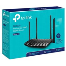 ROUTER WIFI DUALBAND TP-LINK ARCHER C6 AC1200 300MB EN 24GHZ Y 867MB EN 5GHZ 5P GIGA 4 ANTENAS FIJAS