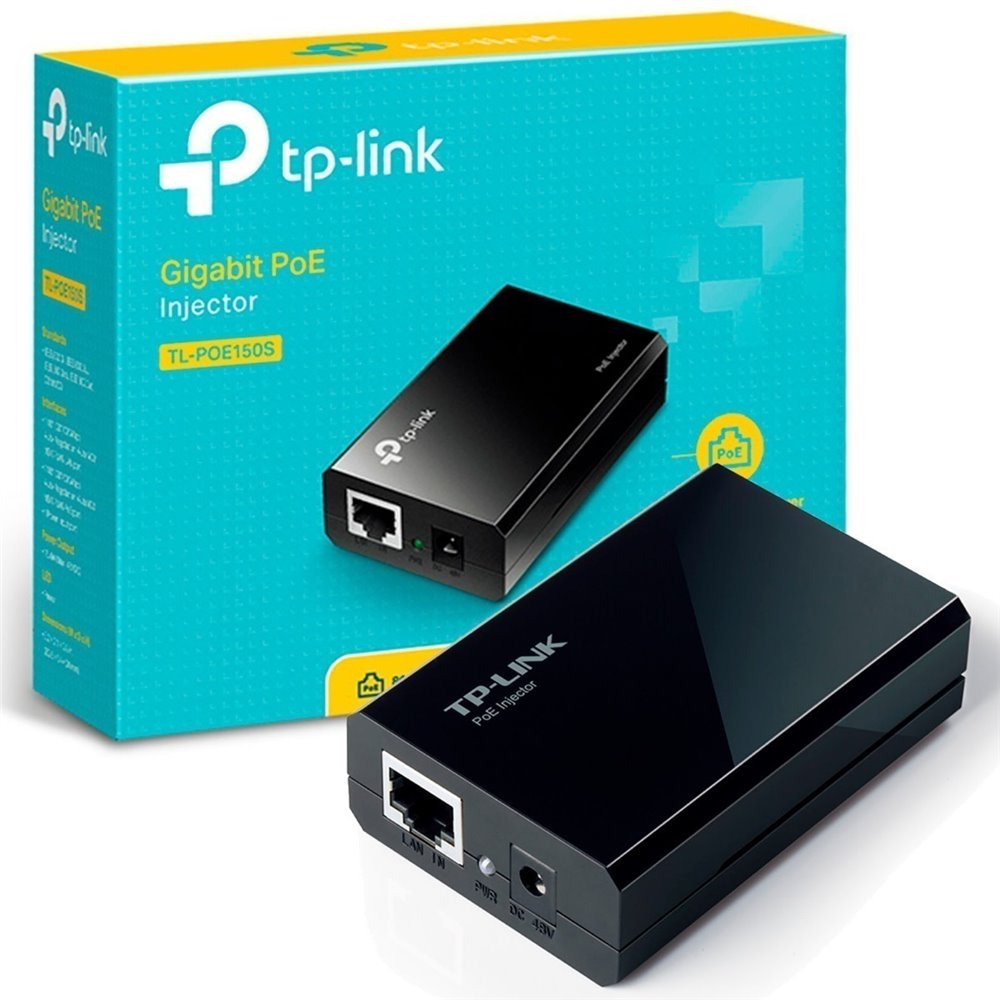 POE INJECTOR TP-LINK POE170S 2P GIGBIT 60W PASA DATOS Y ALIMENTACION POR EL MISMO CABLE HASTA 100 METROS PLUG AND PLAY