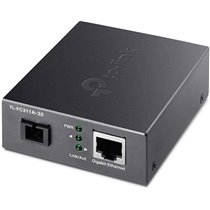 CONVERTIDOR DE FIBRA TP-LINK FC311A-20 SINGLE-MODE GIGABIT BIDIRECCIONAL DE 1P RJ45 10/100/1000 A 1P SC PORT GIGABIT COBERTUR