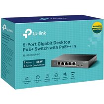 SWITCH NO GESTIONABLE TP-LINK SG1005P-PD 1P GIGA POE++ IN Y 4P POE+ OUT SOBREMESA NO RACK CARCASA METALICA