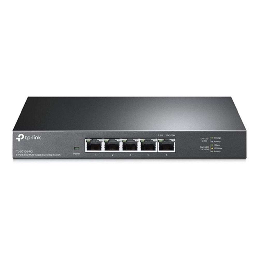 SWITCH NO GESTIONABLE TP-LINK SG105-M2 5P 25GIGABIT CARCASA DE METAL NO RACK