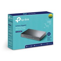 SWITCH NO GESTIONABLE TP-LINK SG1008P 8P GIGA CARCASA METALICA NO RACK CON 4P POE