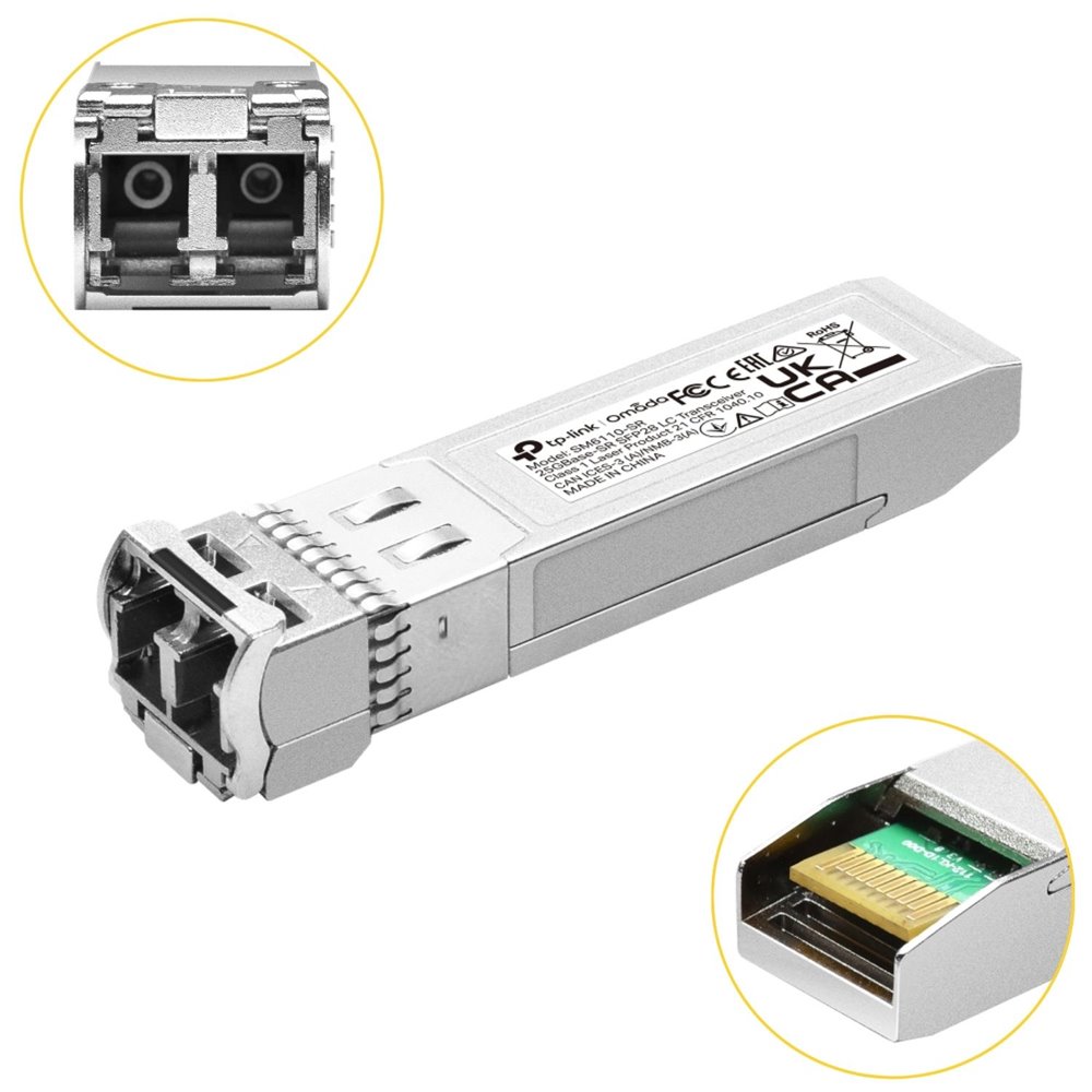 TRANSCEIVER TP-LINK SM6110-SR MULTIMODO SFP28 DUPLEX LC/UPC