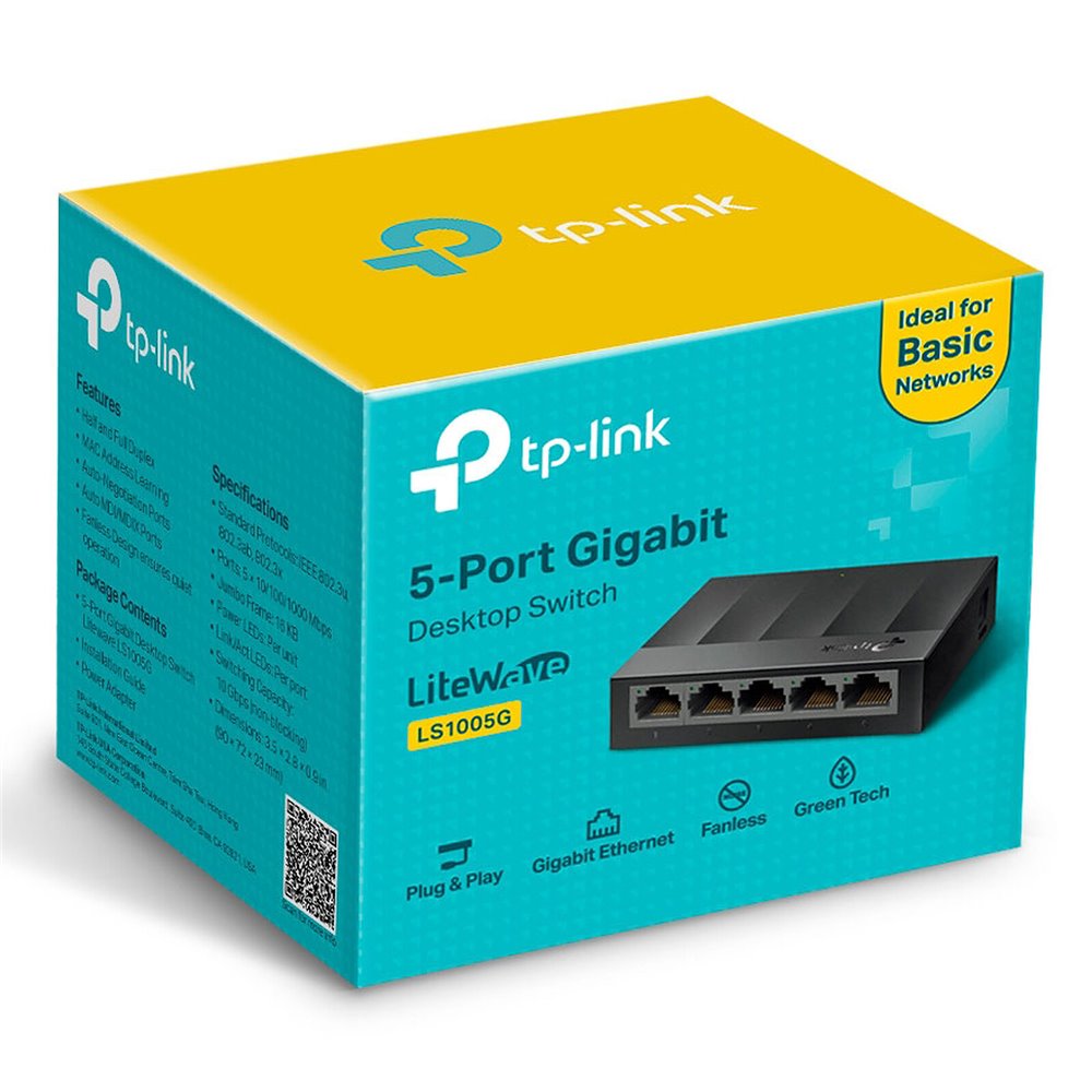 TP-LINK SWITCH 5 PUERTOS 10/100 + 4 POE