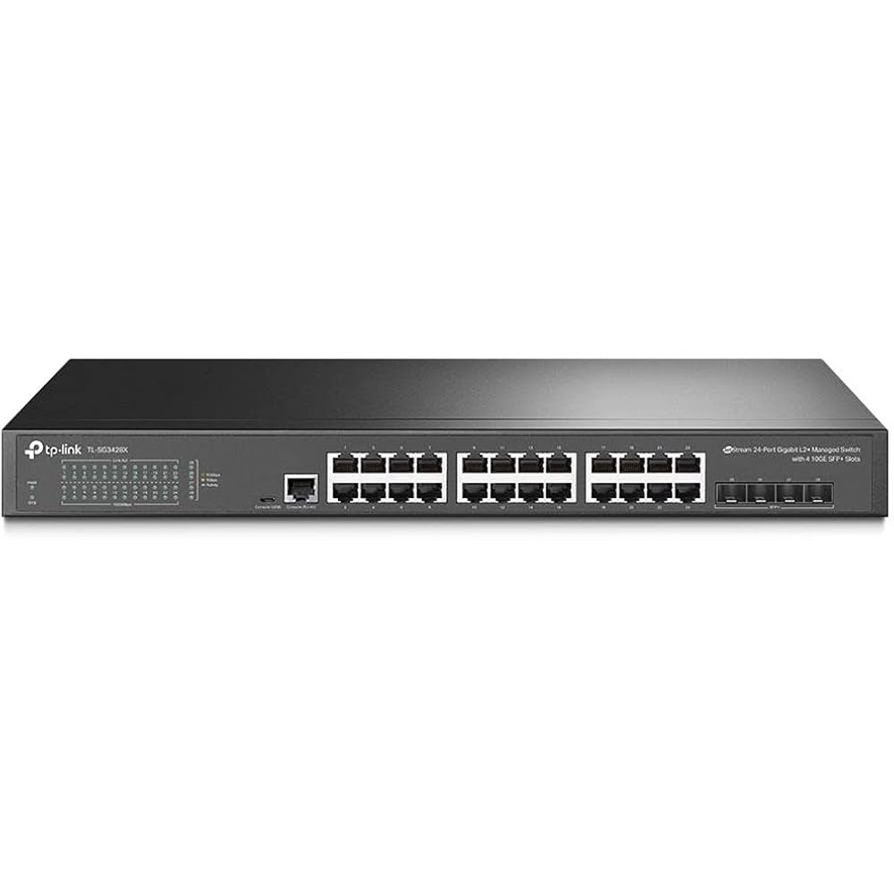 SWITCH GESTIONABLE JETSTREAM TP-LINK SG3428X-M2 24P 24GB L2+ Y 4P SFP+ DE 10 GE