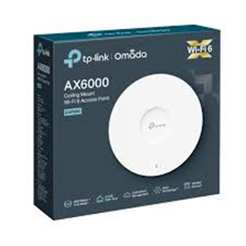 PUNTO DE ACCESO TP-LINK OMADA WI-FI 6 DE MONTAJE EN TECHO AX6000 PUNTO DE ACCESO TP-LINK OMADA WI-FI 6 DE MONTAJE EN TECHO AX6000
