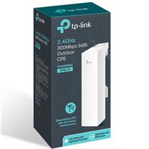 PUNTO DE ACCESO REPETIDOR INAL?MBRICO TP-LINK CPE210 POE 300MBPS/ 24GHZ/ ANTENA DE 9DBI/ WIFI 80211N/B/G