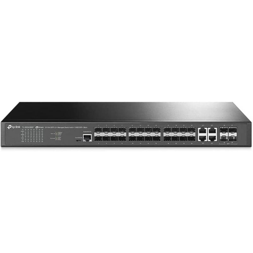 SWITCH GESTIONABLE JETSTREAM TP-LINK SG3428XF 24P GIGABIT SFP L2+ Y 4 RANURAS SFP+ DE 10 GE