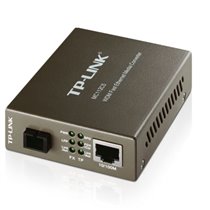 CONVERTIDOR FIBRA TP-LINK MC112CS RJ45 ETH A FIBRA MONOMODO SC TX1310NM RX1550NM FULLDUPLEX HASTA 20KM MONTAJE EN CHASIS