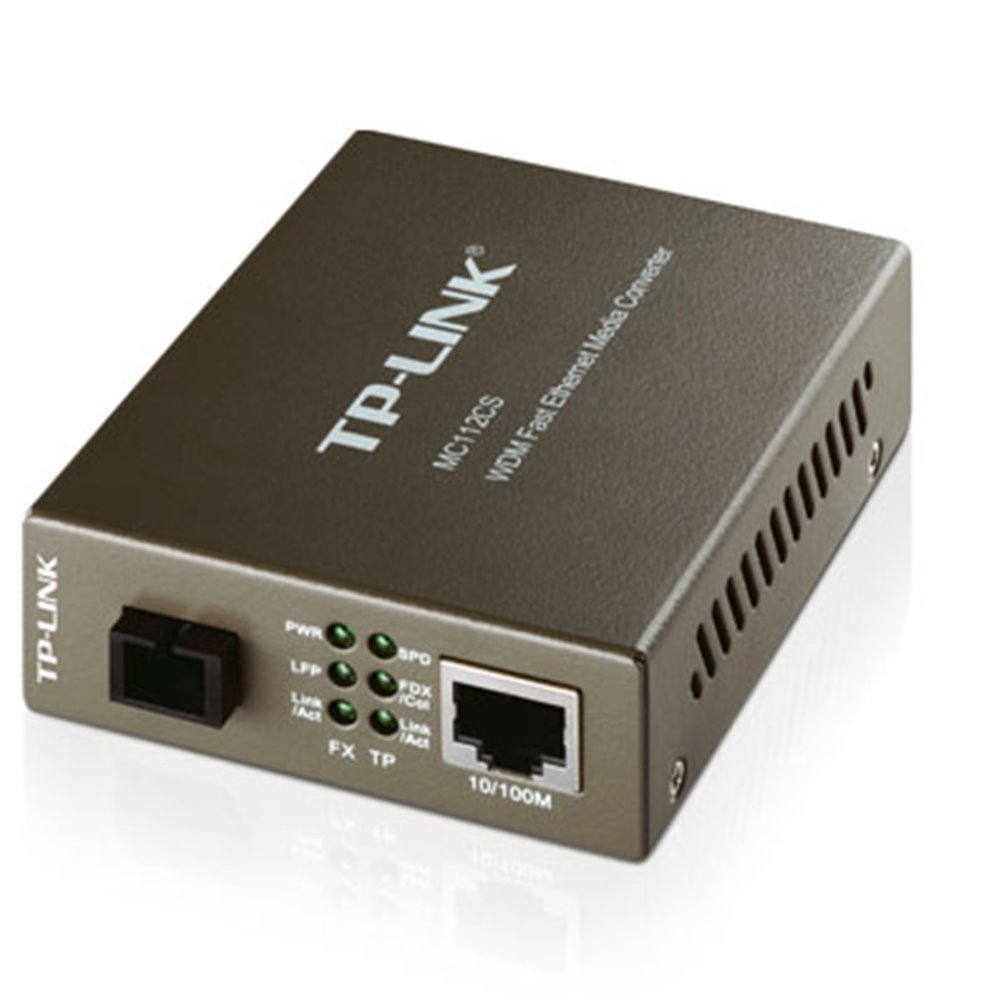 CONVERTIDOR FIBRA TP-LINK MC112CS RJ45 ETH A FIBRA MONOMODO SC TX1310NM RX1550NM FULLDUPLEX HASTA 20KM MONTAJE EN CHASIS CONVERTIDOR FIBRA TP-LINK MC112CS RJ45 ETH A FIBRA MONOMODO SC TX1310NM RX1550NM FULLDUPLEX HASTA 20KM MONTAJE EN CHASIS