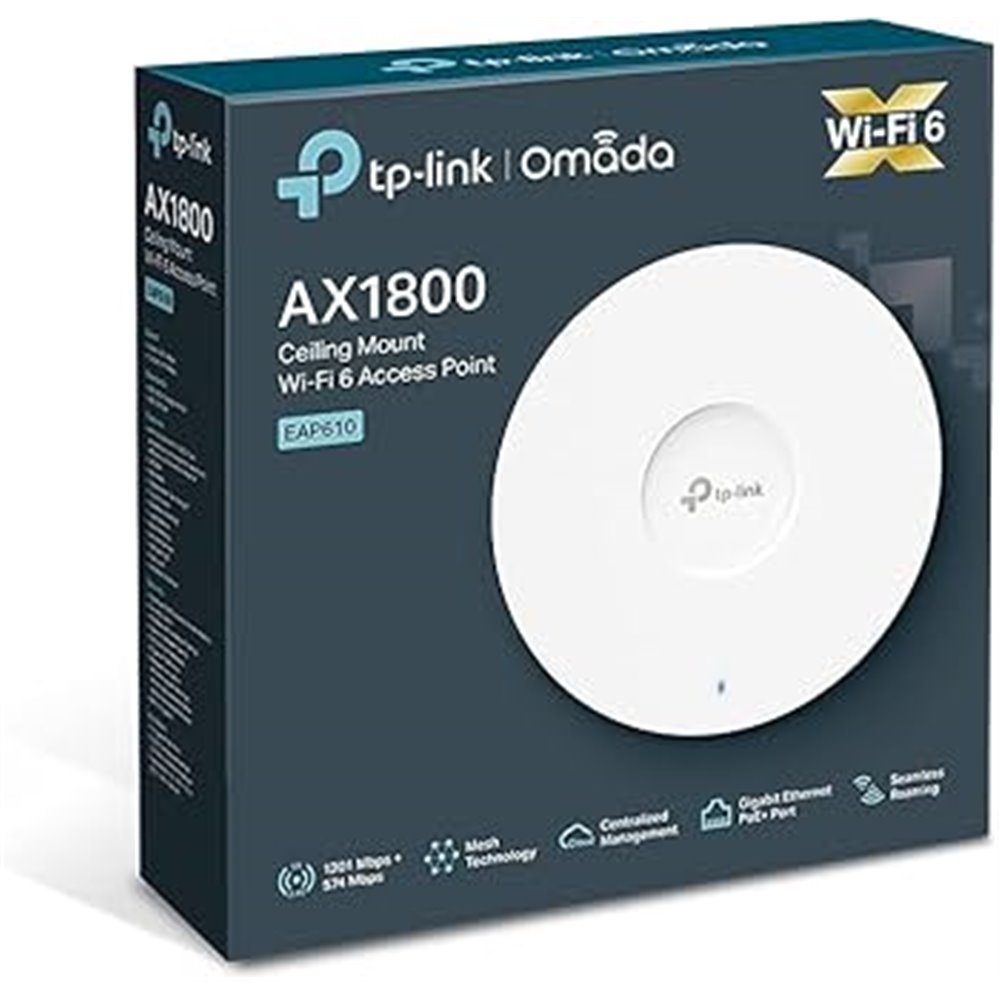 TP-LINK WIRELESS ENTERPRISE ACCESS POINT AX1800 PARED