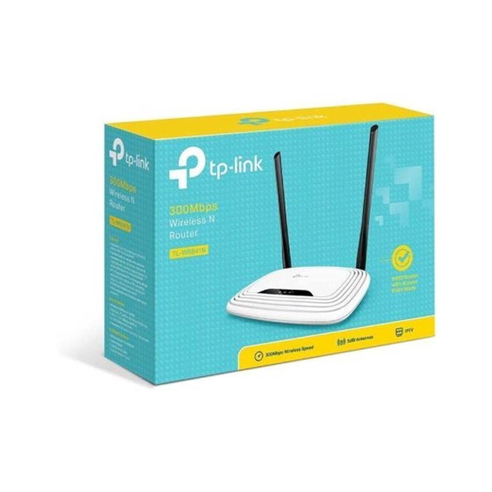 ROUTER INAL?MBRICO TP-LINK TL-WR841N V14 300MBPS/ 24GHZ/ 2 ANTENAS 5DBI/ WIFI 80211N/G/B