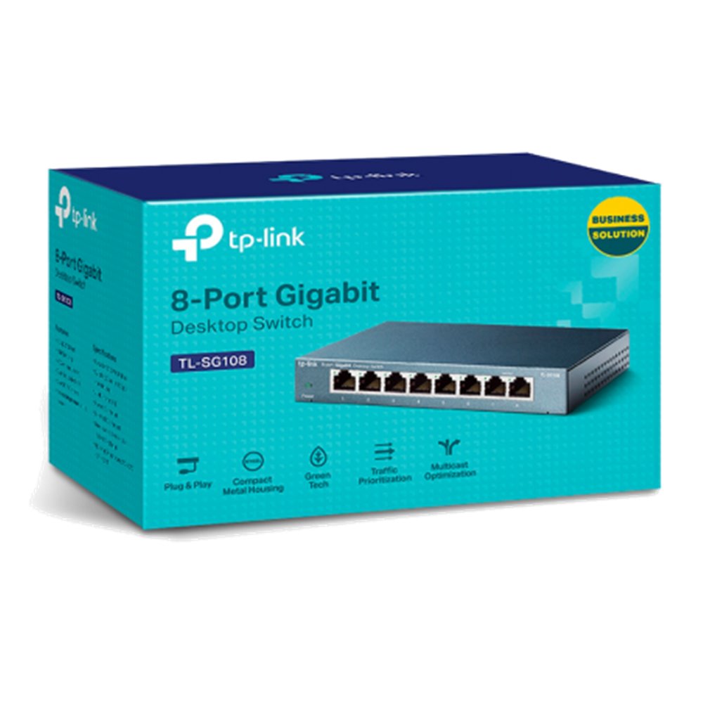 SWITCH TP-LINK TL-SG108S 8 PUERTOS/ RJ-45 10/100/1000