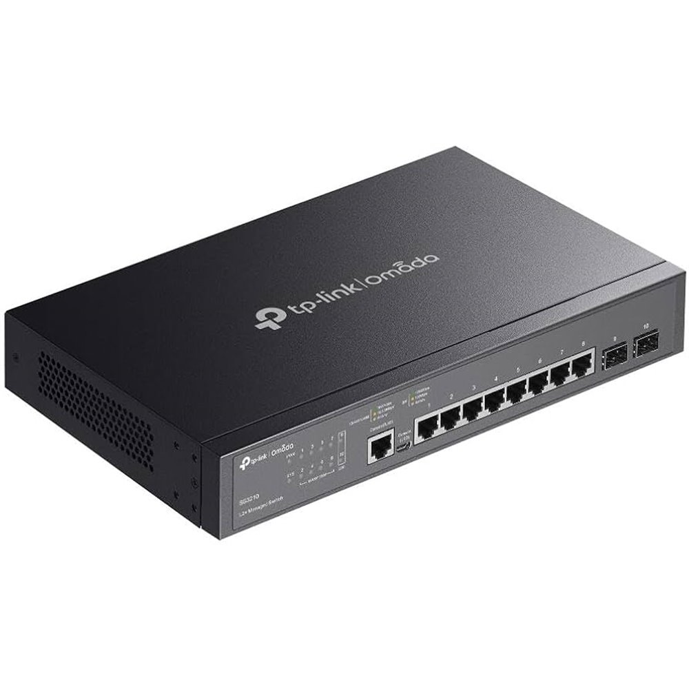 SWITCH GESTIONABLE TP-LINK OMADA TL-SG3210 V3 10 PUERTOS/ RJ-45 10/100/1000/ SFP