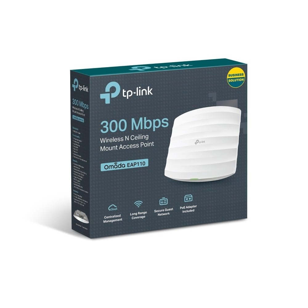 TP-LINK EAP110 PUNTO DE ACCESO INALÁMBRICO N A 300MBPS CON MONTAJE DE TECHO