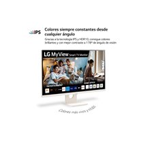 Monitor Smart FHD LG 27SR50F-W 27" IPS webOS23 Blanco