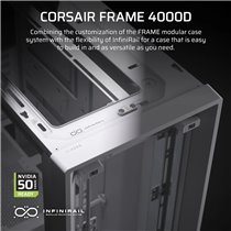 Corsair FRAME 4000D Mid-Tower White: Caja Semitorre E-ATX