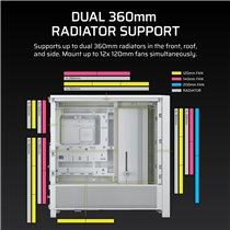 Corsair FRAME 4000D Mid-Tower White: Caja Semitorre E-ATX