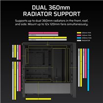 Corsair FRAME 4000D Mid-Tower Black: Caja Semitorre E-ATX