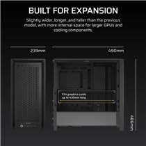 Corsair FRAME 4000D Mid-Tower Black: Caja Semitorre E-ATX