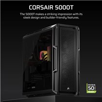 Corsair 5000T Mid-Tower Black: Caja Semitorre E-ATX