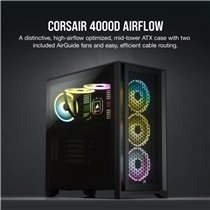 Corsair 4000D Airflow Mid-Tower Black: Caja Semitorre E-ATX