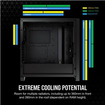 Corsair 4000D Airflow Mid-Tower Black: Caja Semitorre E-ATX