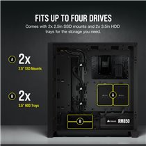 Corsair 4000D Airflow Mid-Tower Black: Caja Semitorre E-ATX
