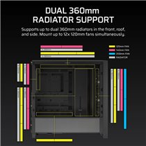 Corsair FRAME 4000D RS ARGB Mid-Tower Black: Caja Semitorre E-ATX