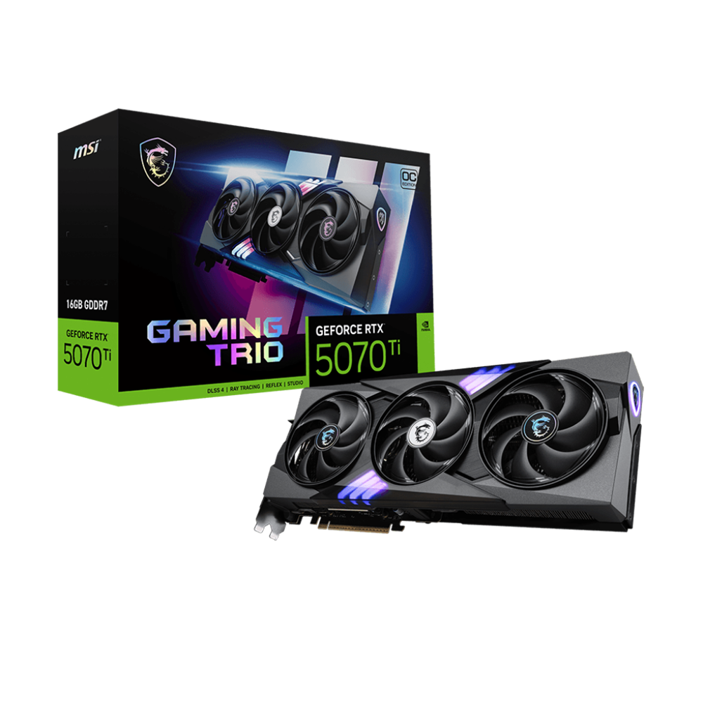 MSI GeForce RTX 5070 Ti 16G GAMING TRIO OC PLUS MSI GeForce RTX 5070 Ti 16G GAMING TRIO OC PLUS